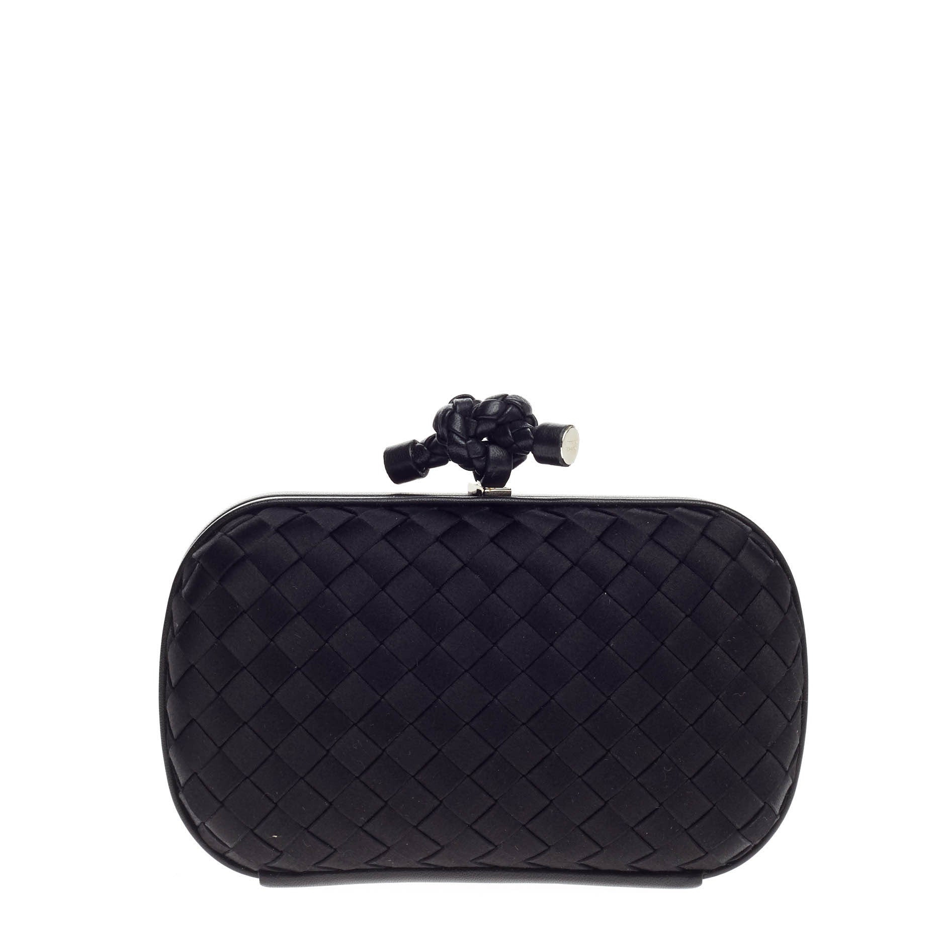 Box Knot Clutch Satin Small