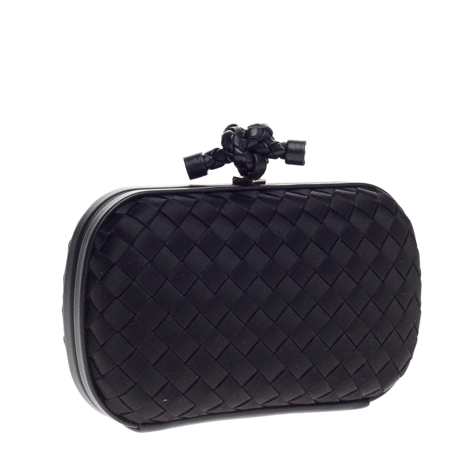 Box Knot Clutch Satin Small