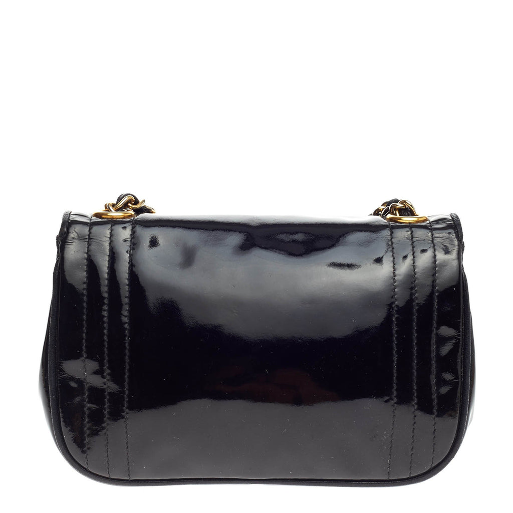 Vintage CC Stitch Flap Bag Patent Mini
