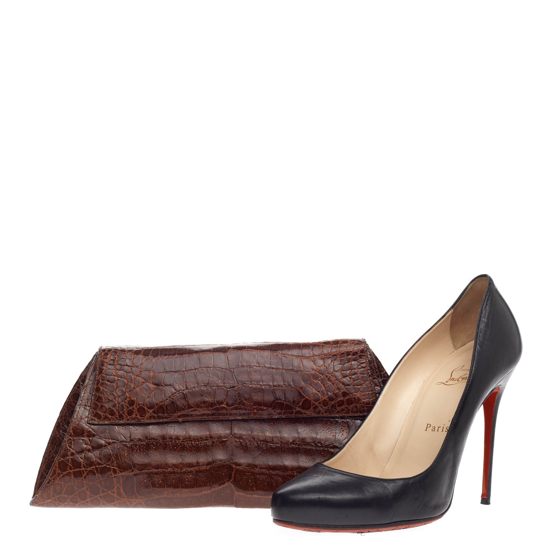 Envelope Clutch Crocodile Long