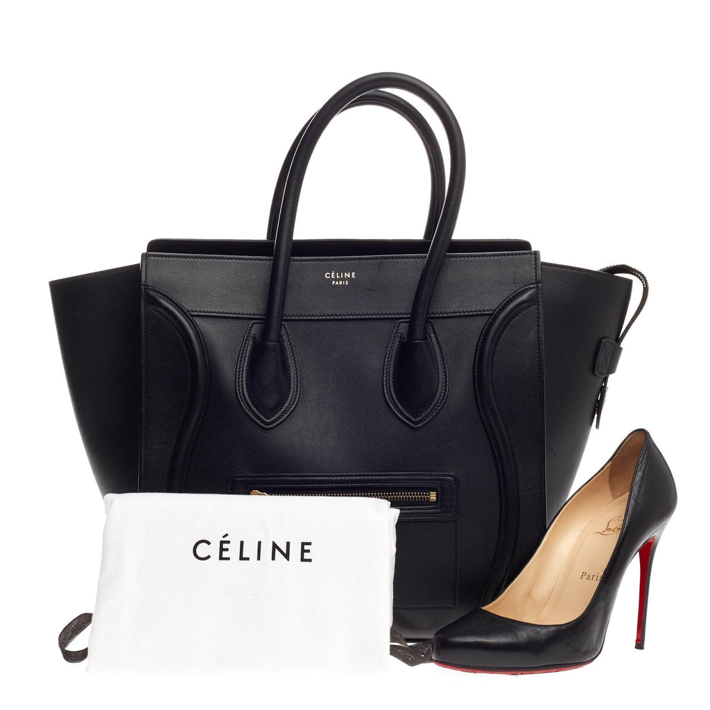 Luggage Handbag Smooth Leather Mini