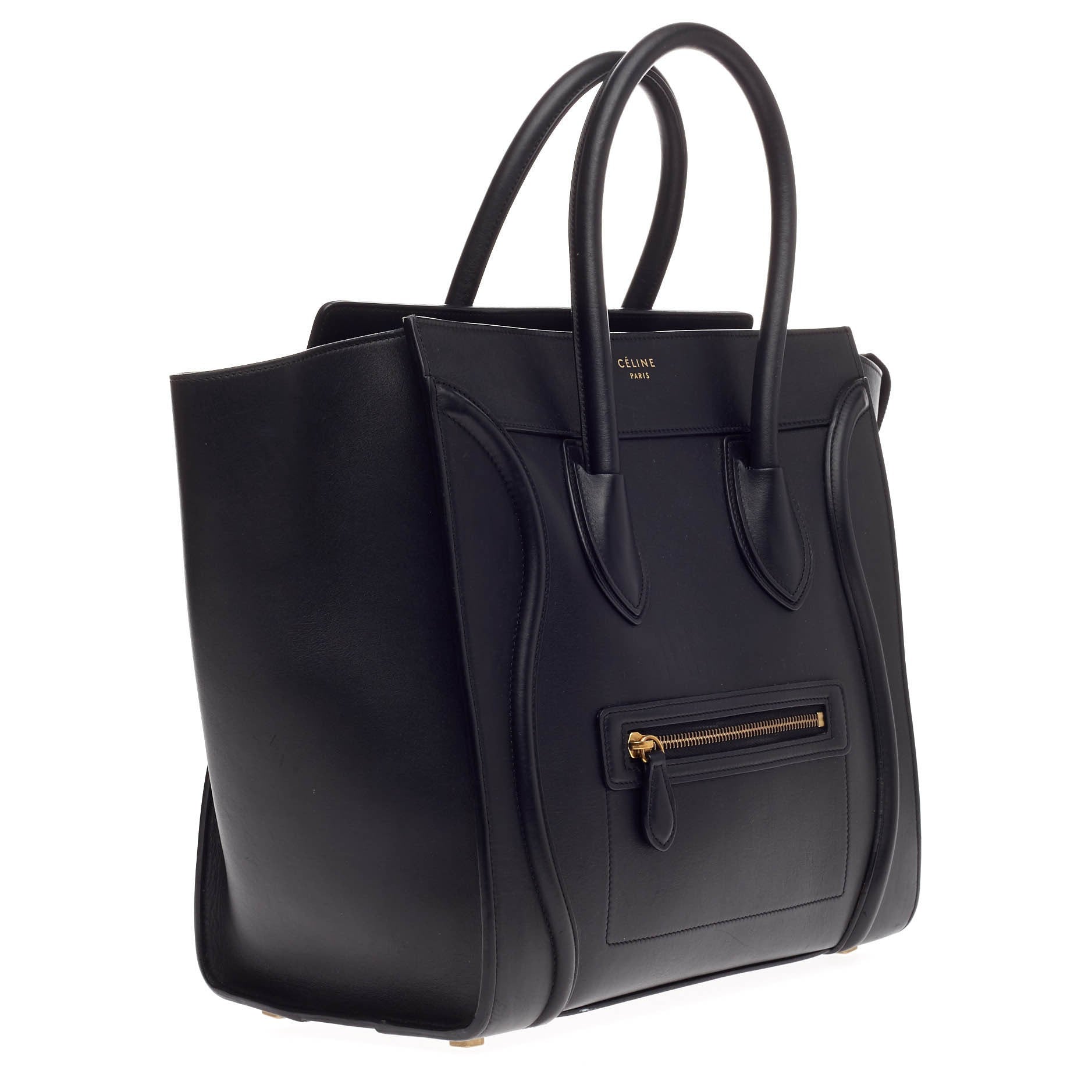 Luggage Handbag Smooth Leather Mini