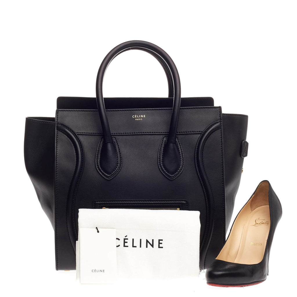 Luggage Handbag Smooth Leather Mini