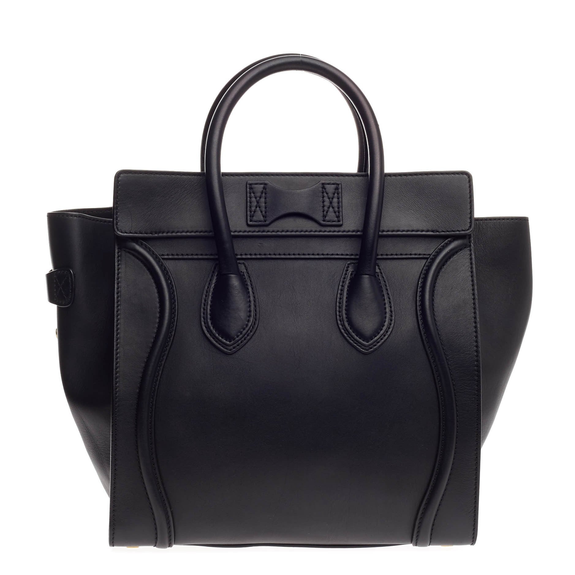 Luggage Handbag Smooth Leather Mini