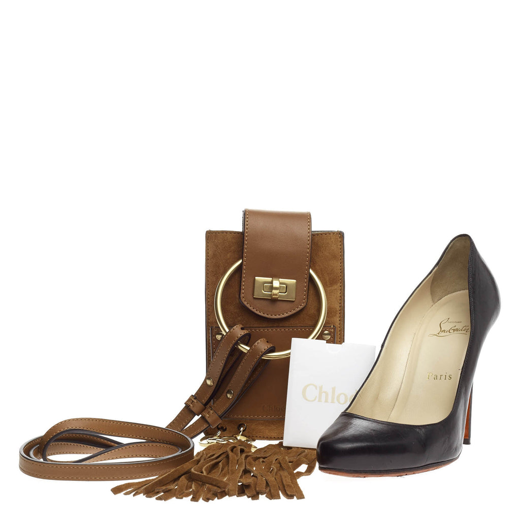 Jane Crossbody Bag Leather and Suede Mini