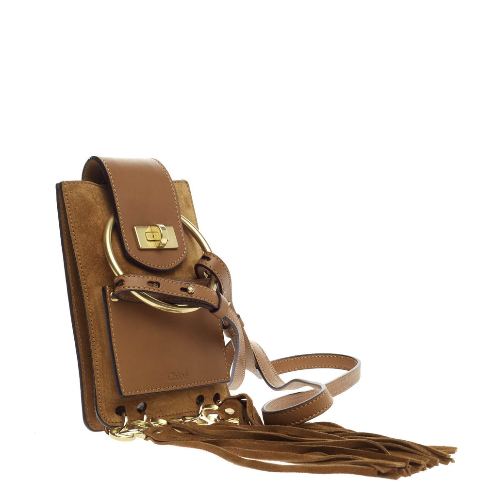 Jane Crossbody Bag Leather and Suede Mini