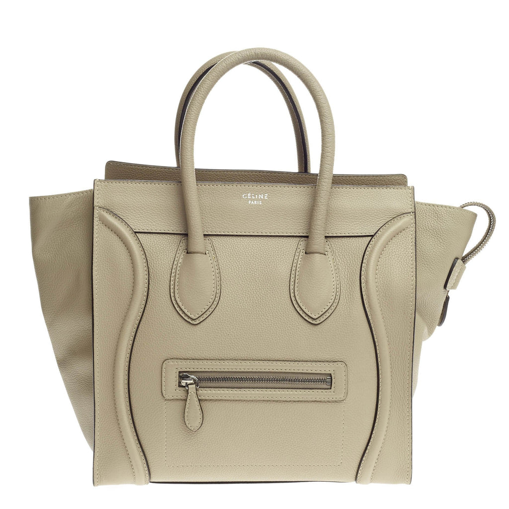 Luggage Handbag Grainy Leather Mini