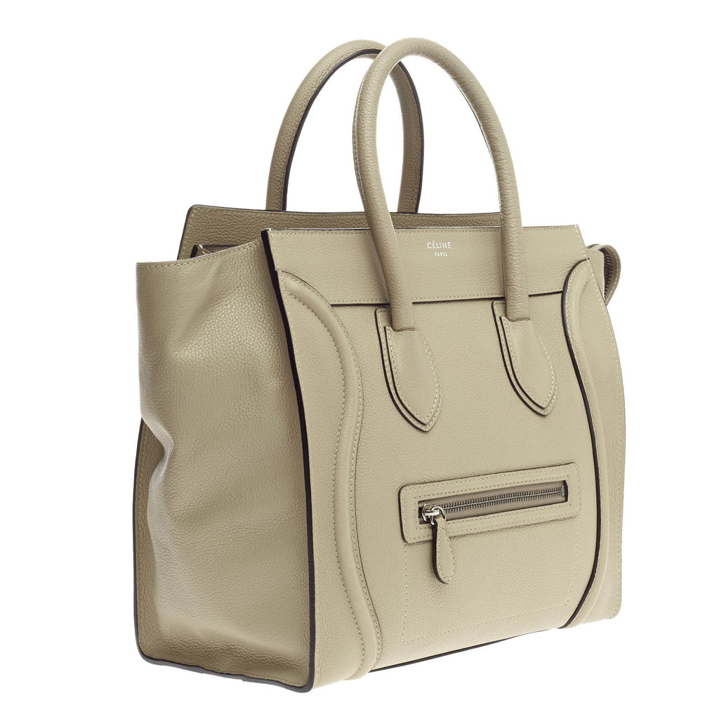 Luggage Handbag Grainy Leather Mini