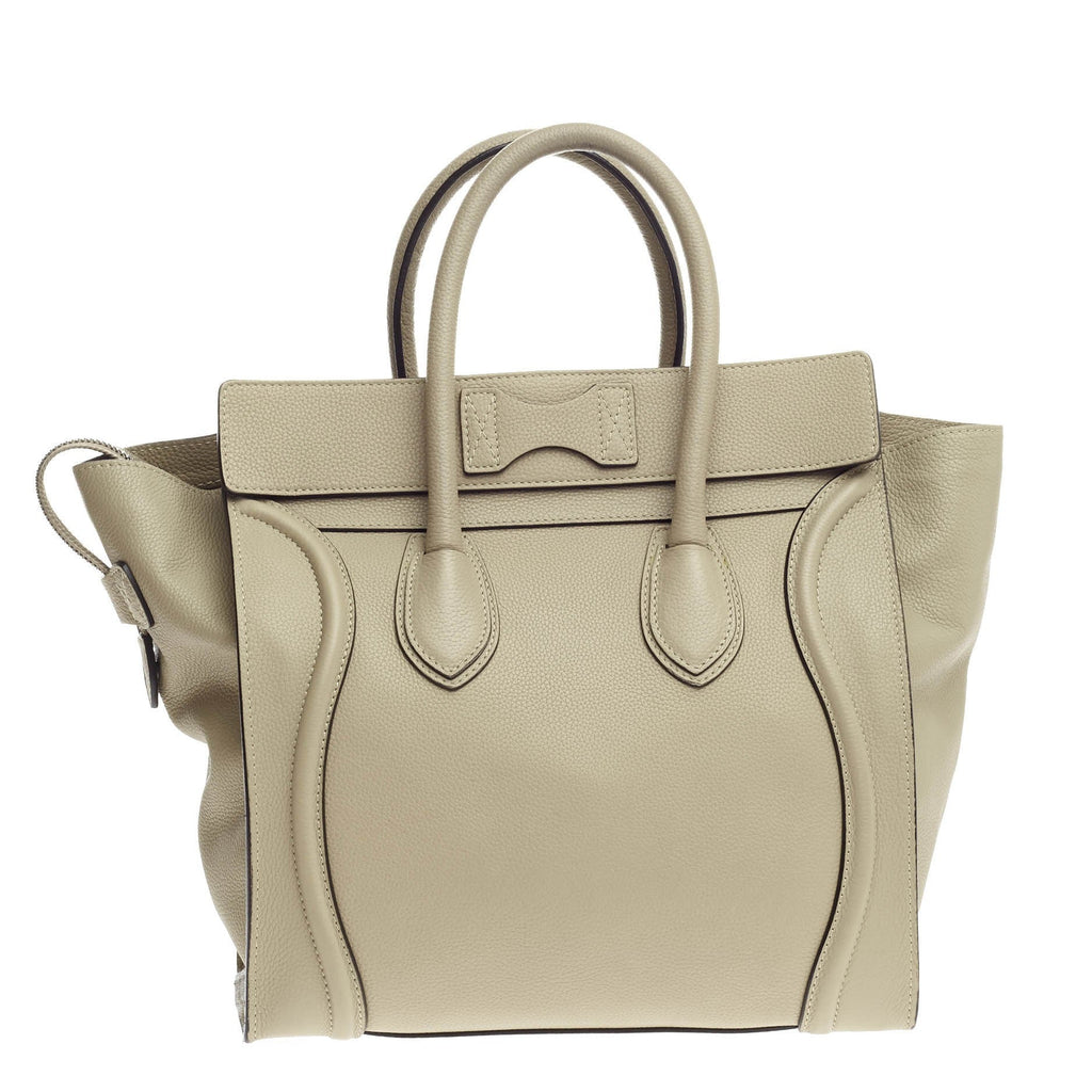 Luggage Handbag Grainy Leather Mini