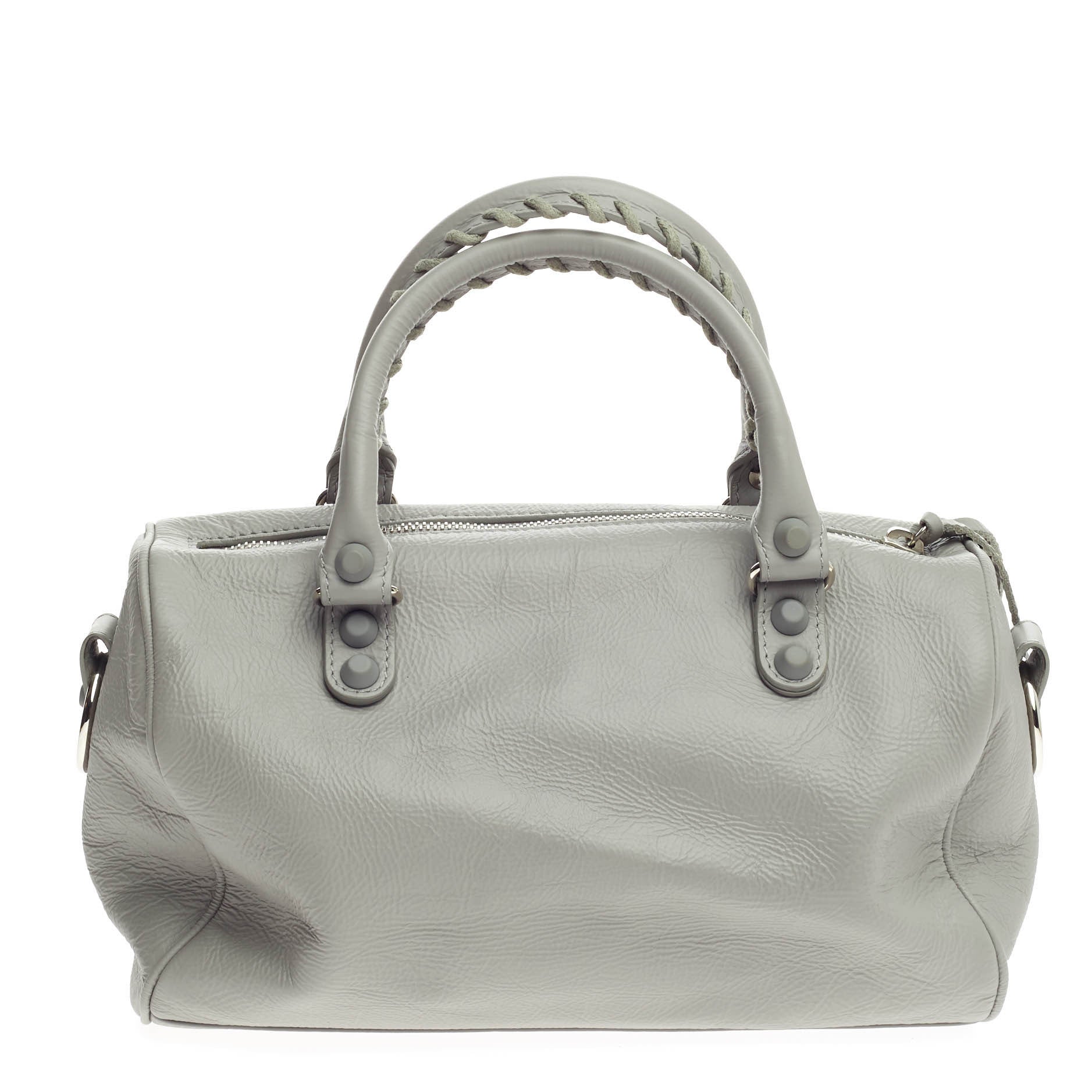 Twiggy Covered Giant Studs Handbag Leather Mini
