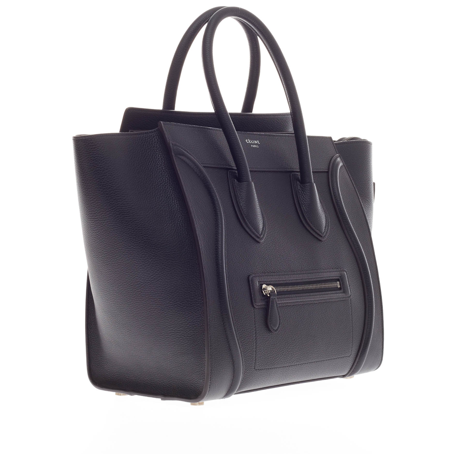 Luggage Handbag Grainy Leather Mini