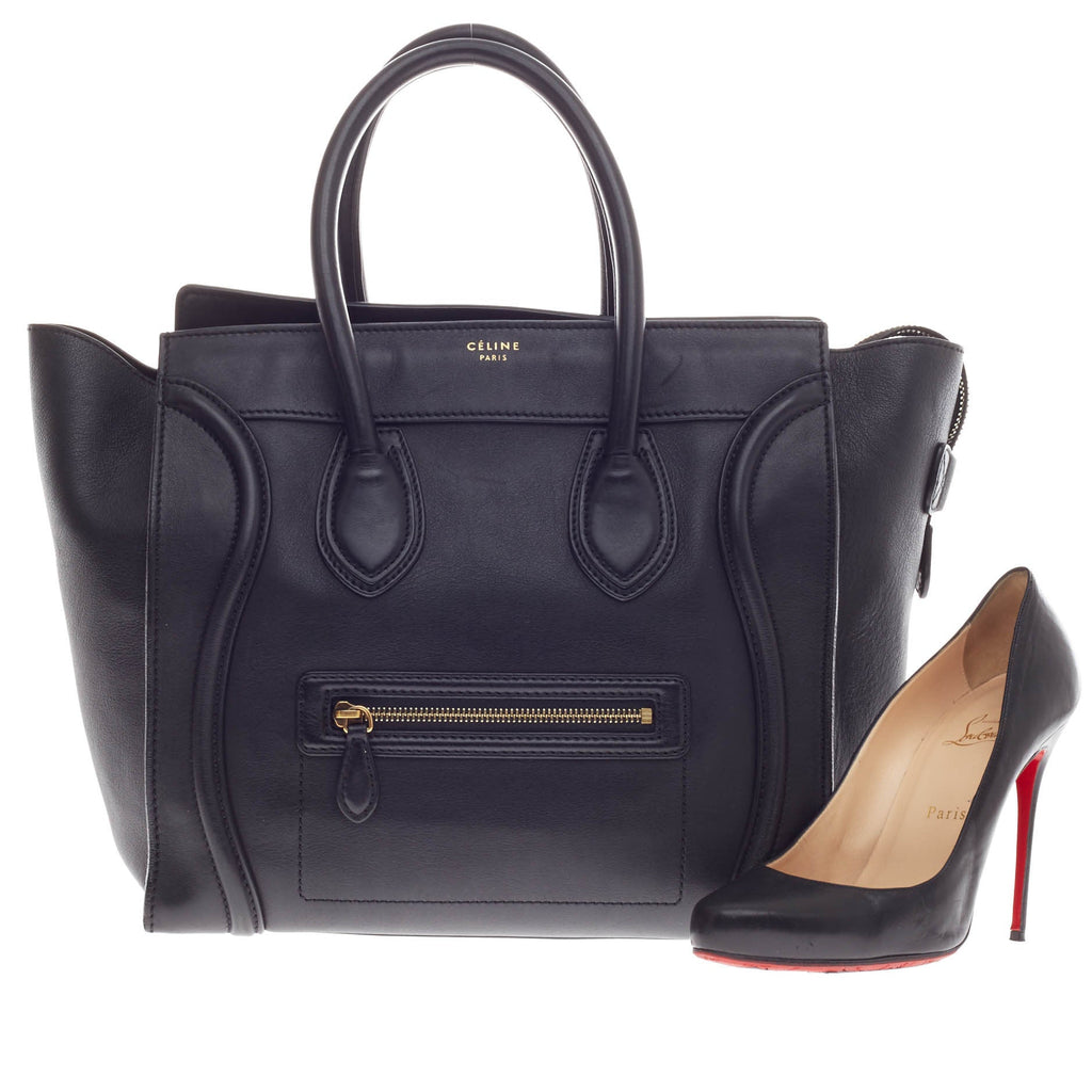 Luggage Handbag Smooth Leather Mini