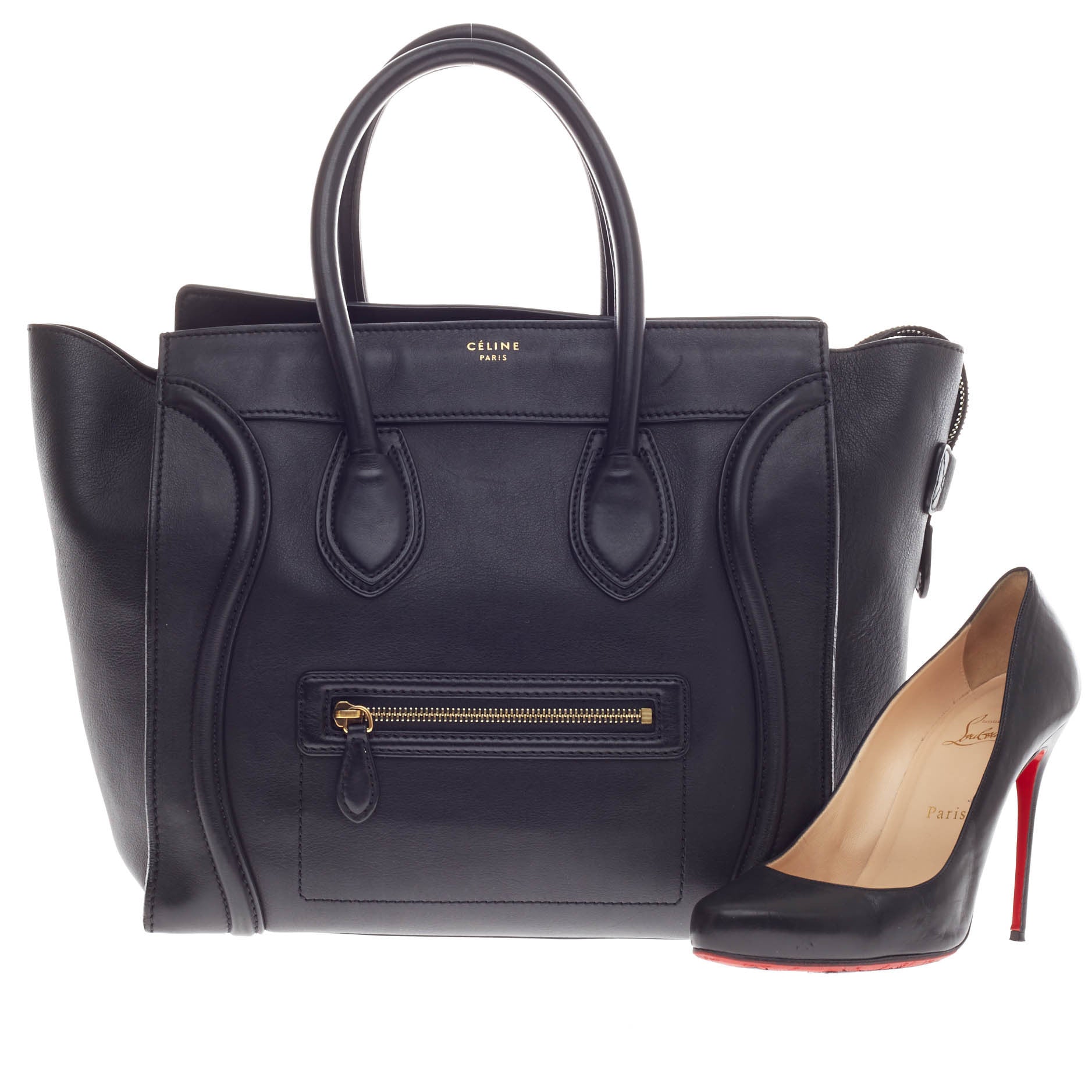 Luggage Handbag Smooth Leather Mini