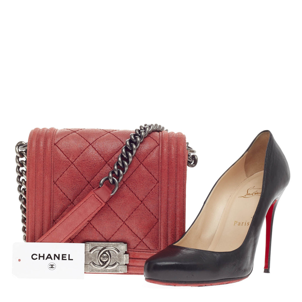 Boy Flap Bag Quilted Calfskin Mini