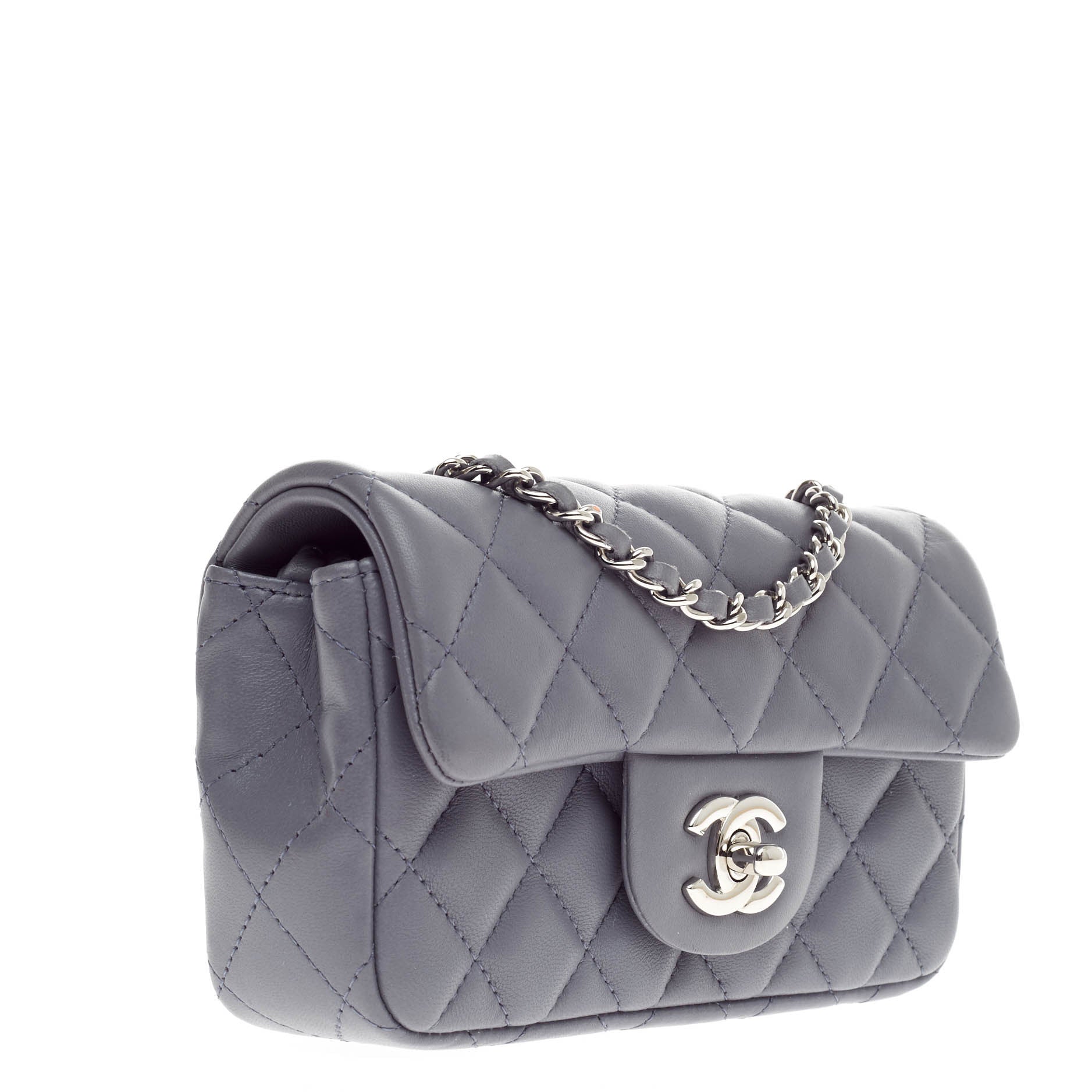 Classic Single Flap Bag Quilted Lambskin Extra Mini