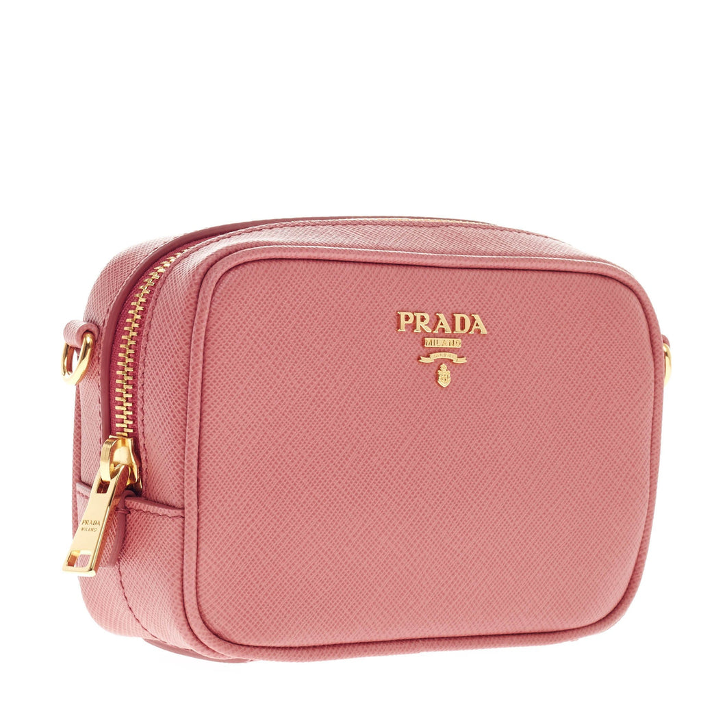 Zip Crossbody Bag Saffiano Leather Mini