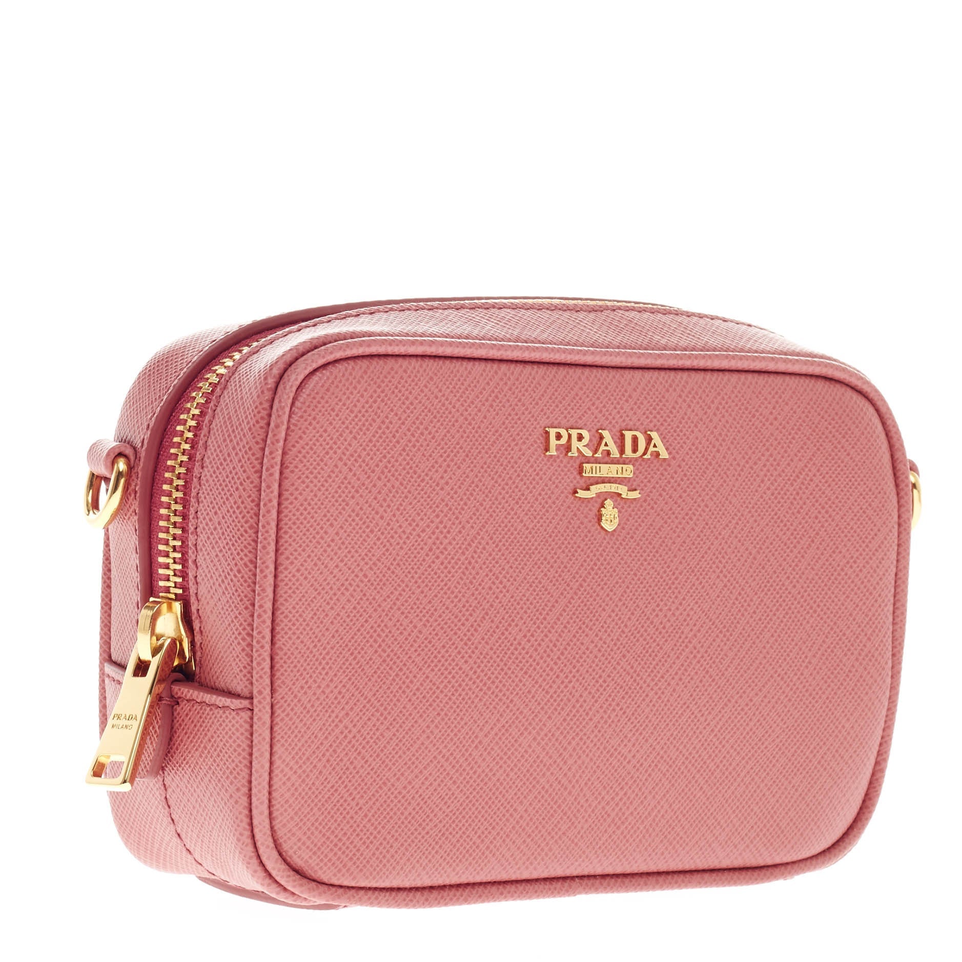 Zip Crossbody Bag Saffiano Leather Mini