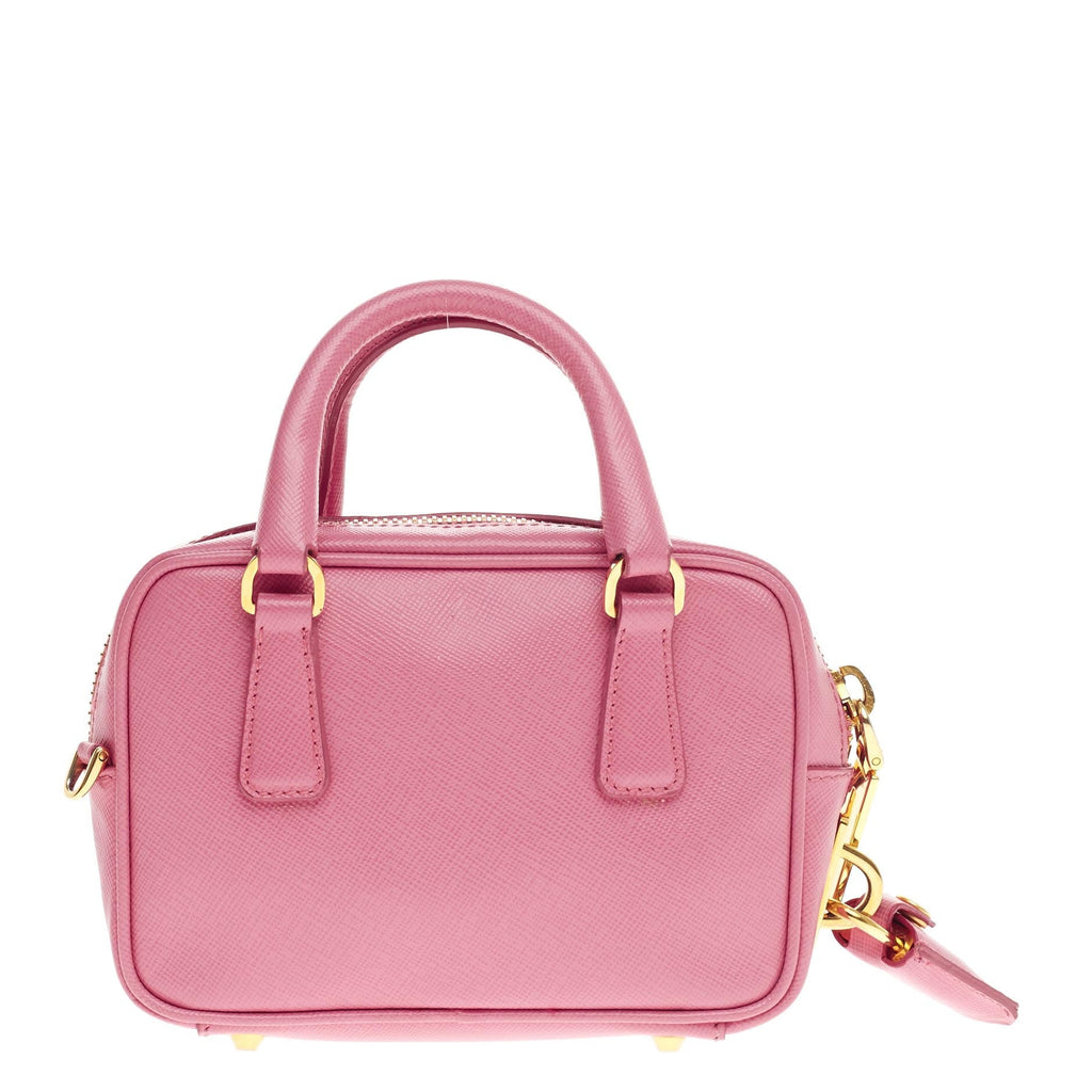 Chain Bauletto Crossbody Bag Saffiano Leather Mini