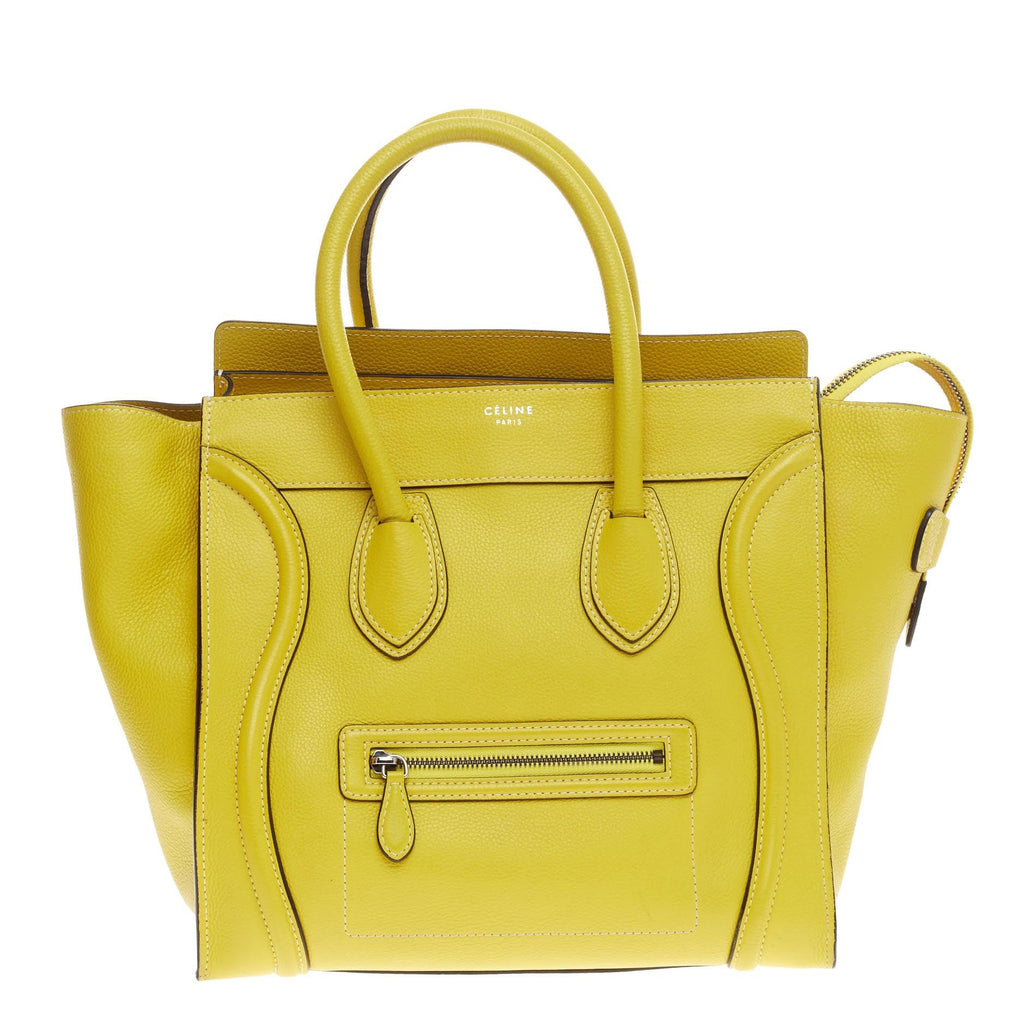 Luggage Handbag Grainy Leather Mini