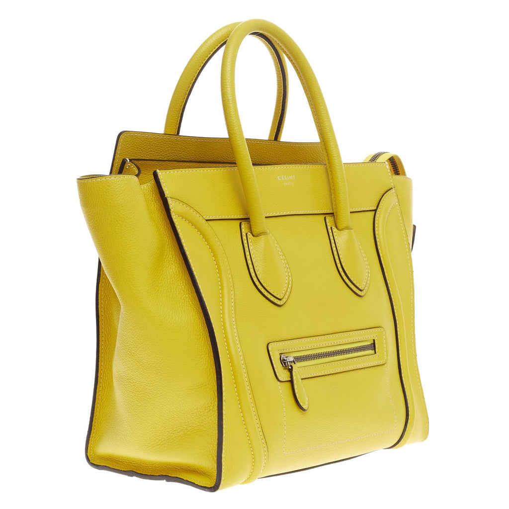 Luggage Handbag Grainy Leather Mini