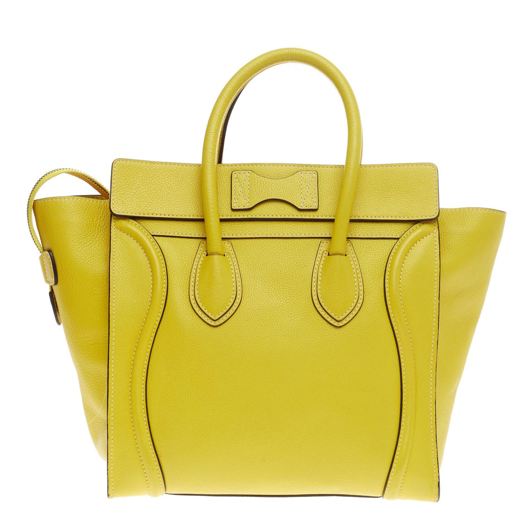 Luggage Handbag Grainy Leather Mini