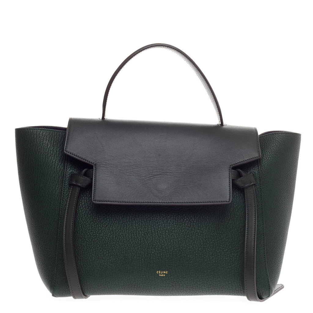 Bicolor Belt Bag Leather Mini