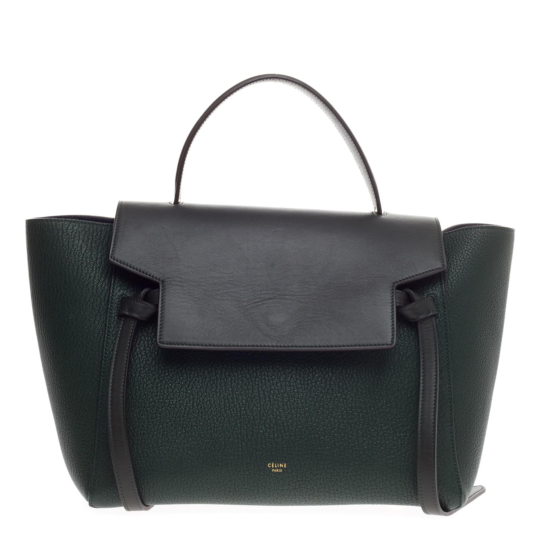 Bicolor Belt Bag Leather Mini