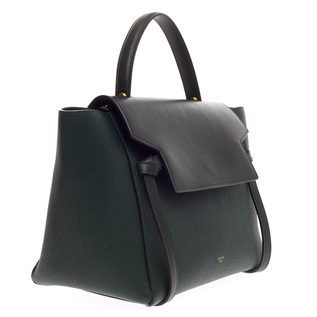 Bicolor Belt Bag Leather Mini