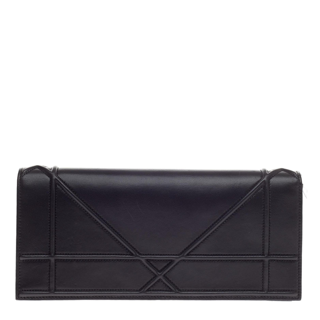 Diorama Chain Clutch Leather
