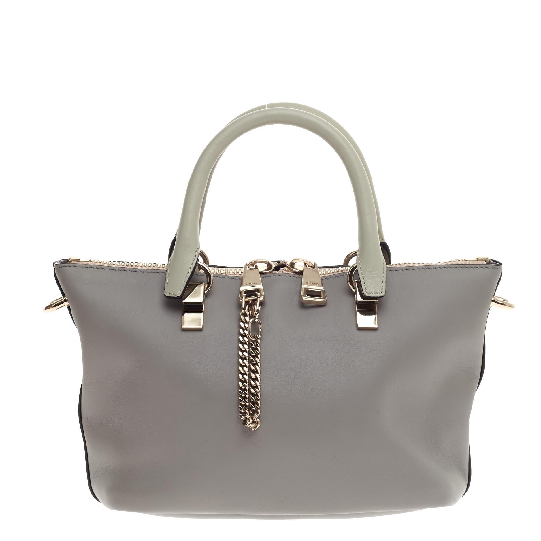 Baylee Satchel Bicolor Leather Mini