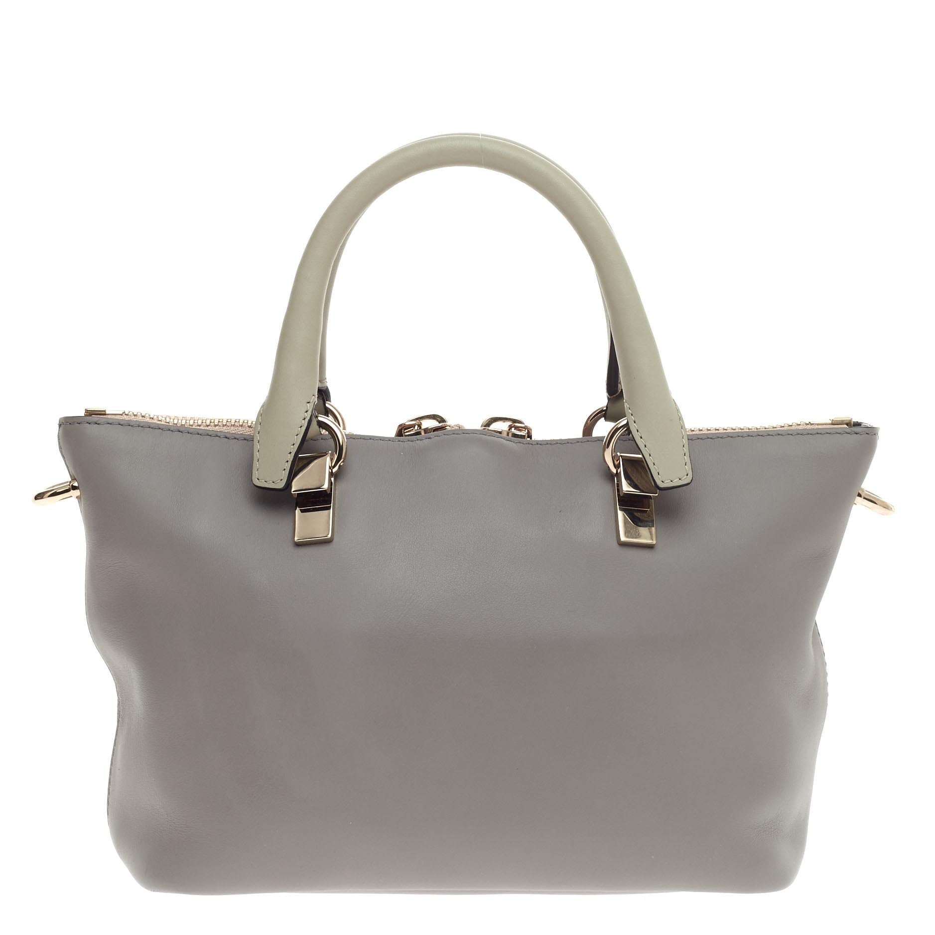 Baylee Satchel Bicolor Leather Mini