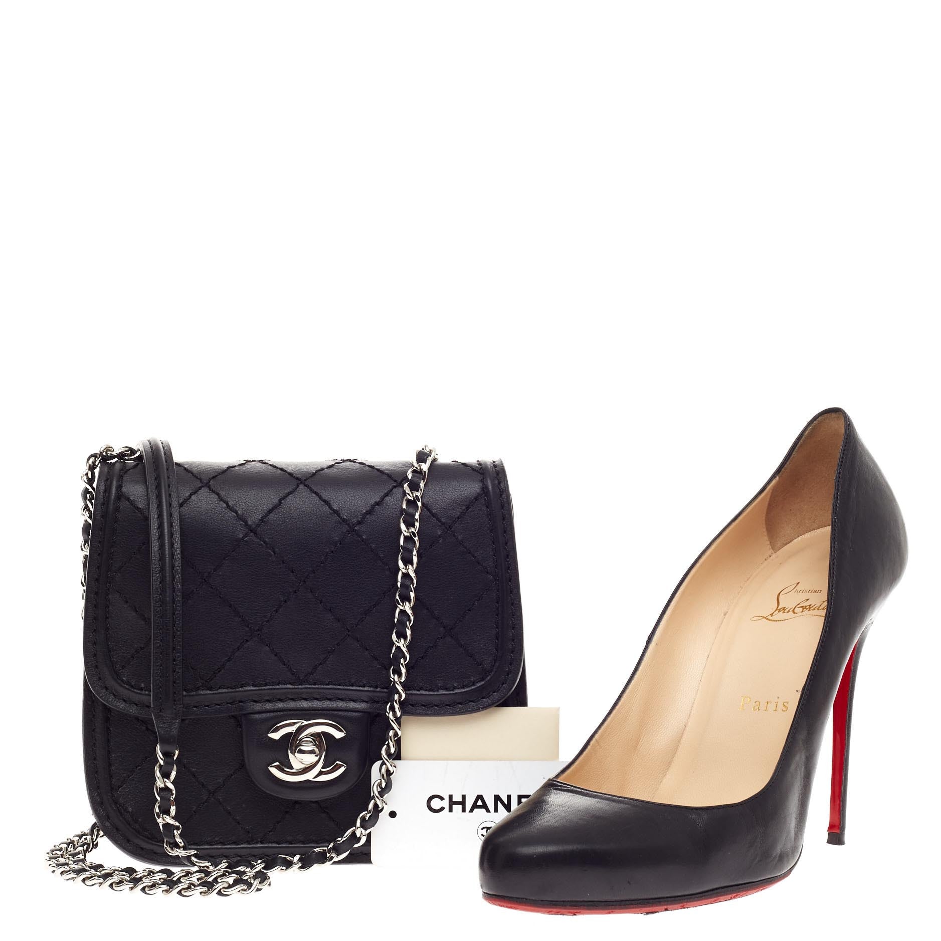 Citizen Chain Crossbody Bag Quilted Calfskin Mini