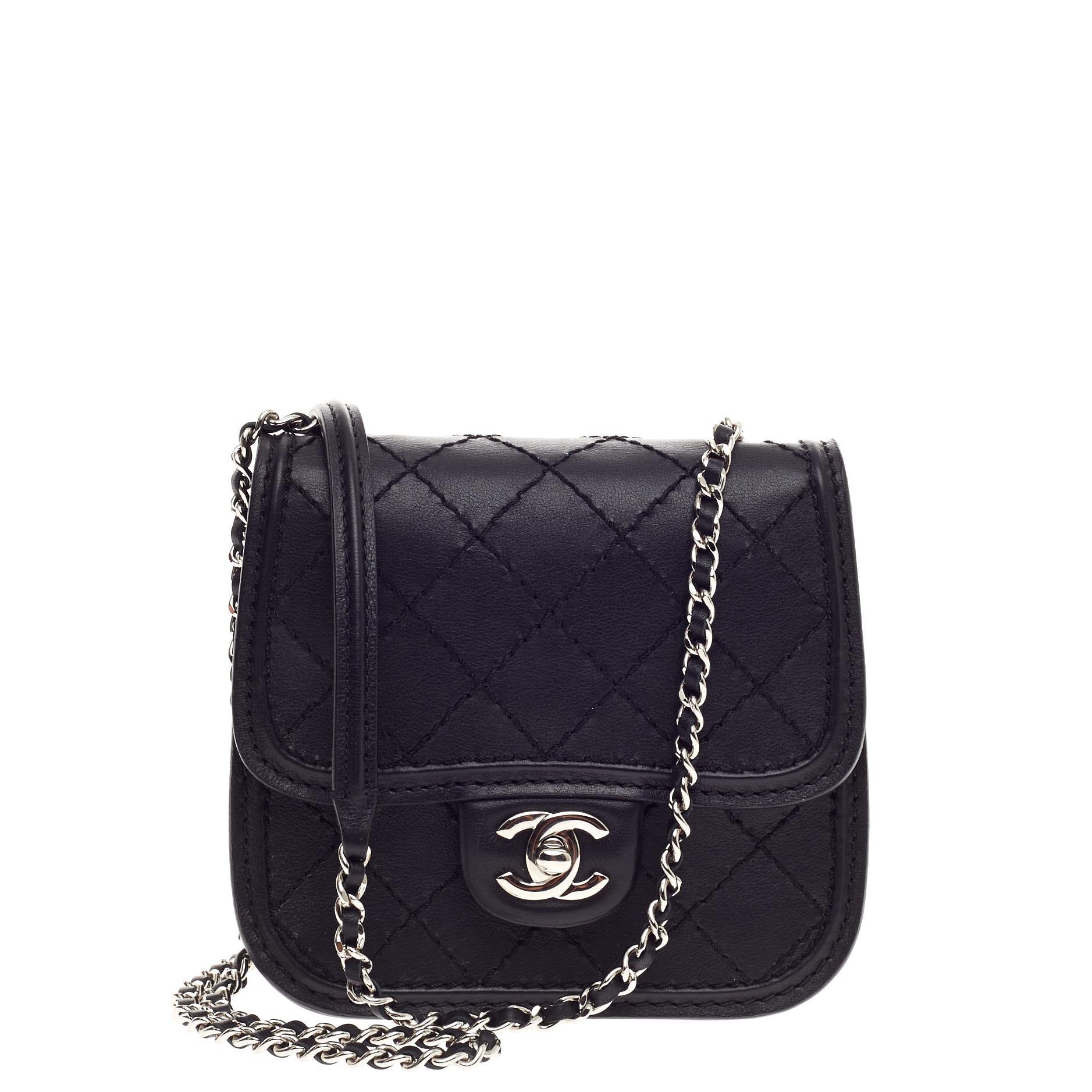 Citizen Chain Crossbody Bag Quilted Calfskin Mini