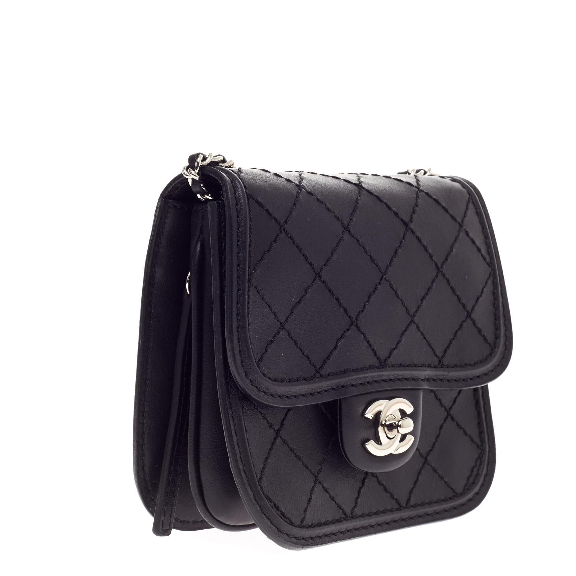 Citizen Chain Crossbody Bag Quilted Calfskin Mini