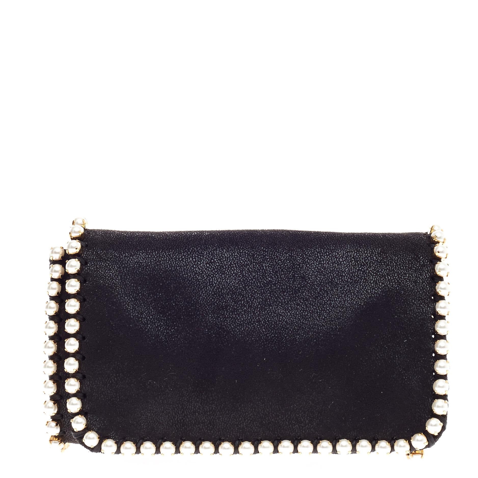 Falabella Crossbody Bag Pearl Shaggy Deer Mini