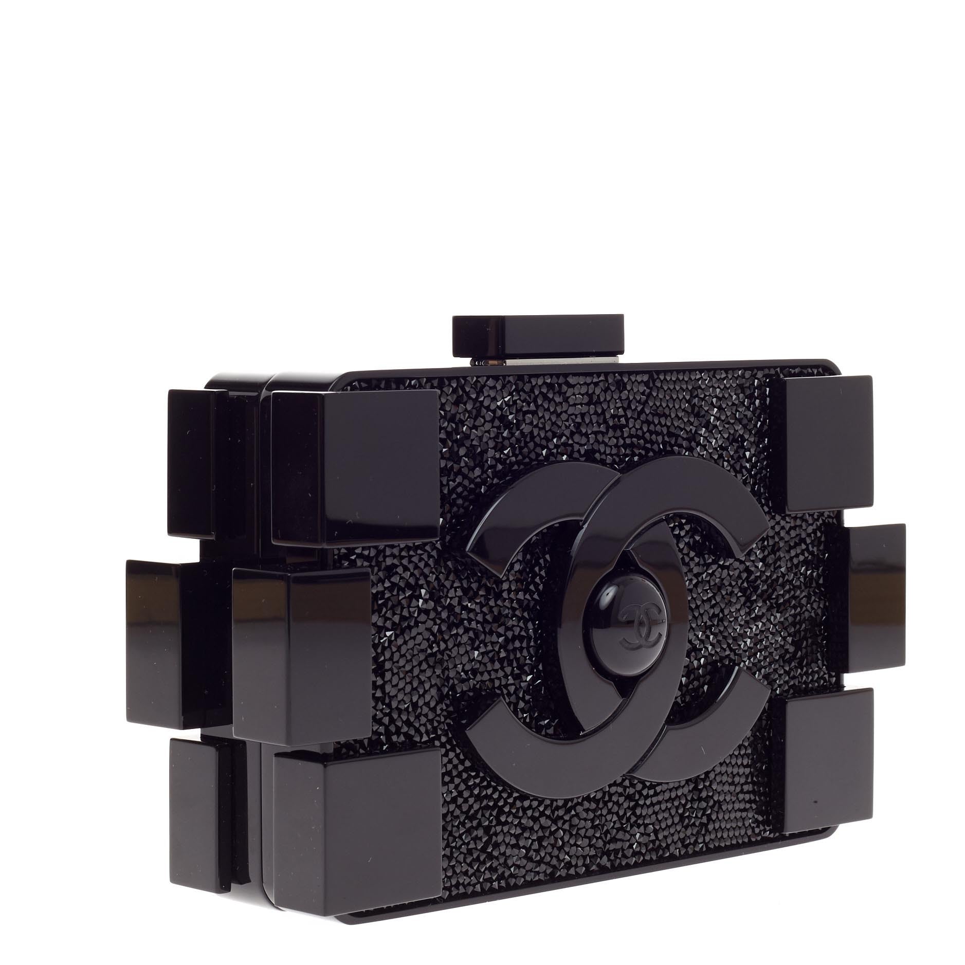 Lego Clutch Crystal Embellished Plexiglass