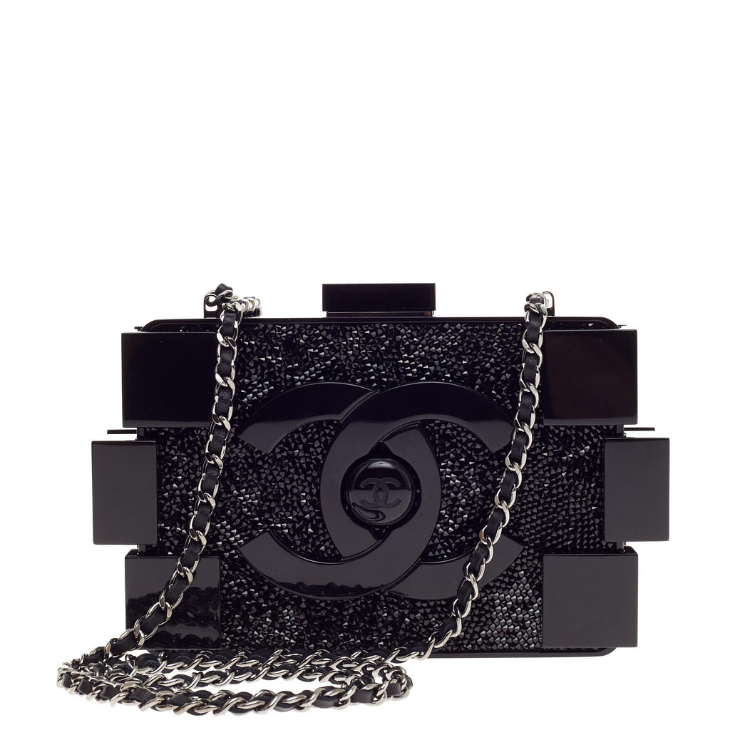 Lego Clutch Crystal Embellished Plexiglass