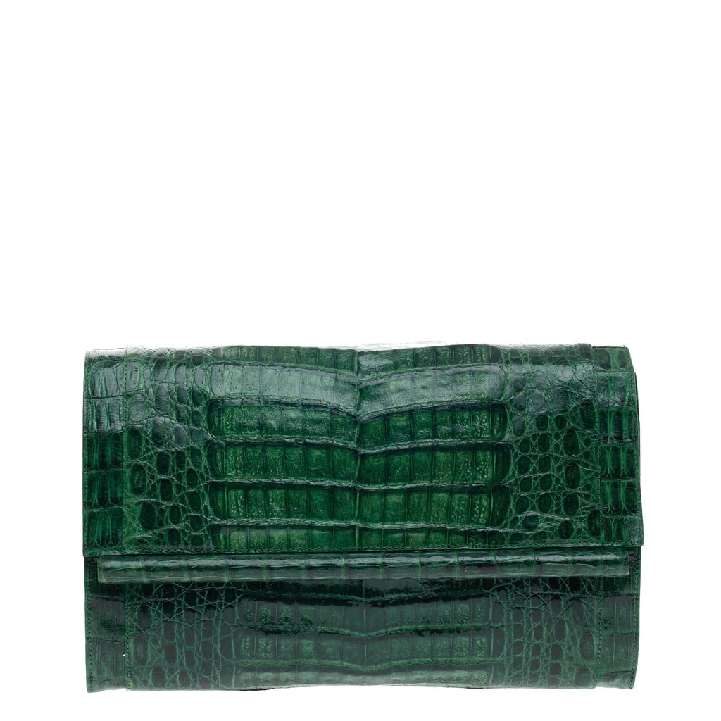 Bar Clutch Crocodile Large