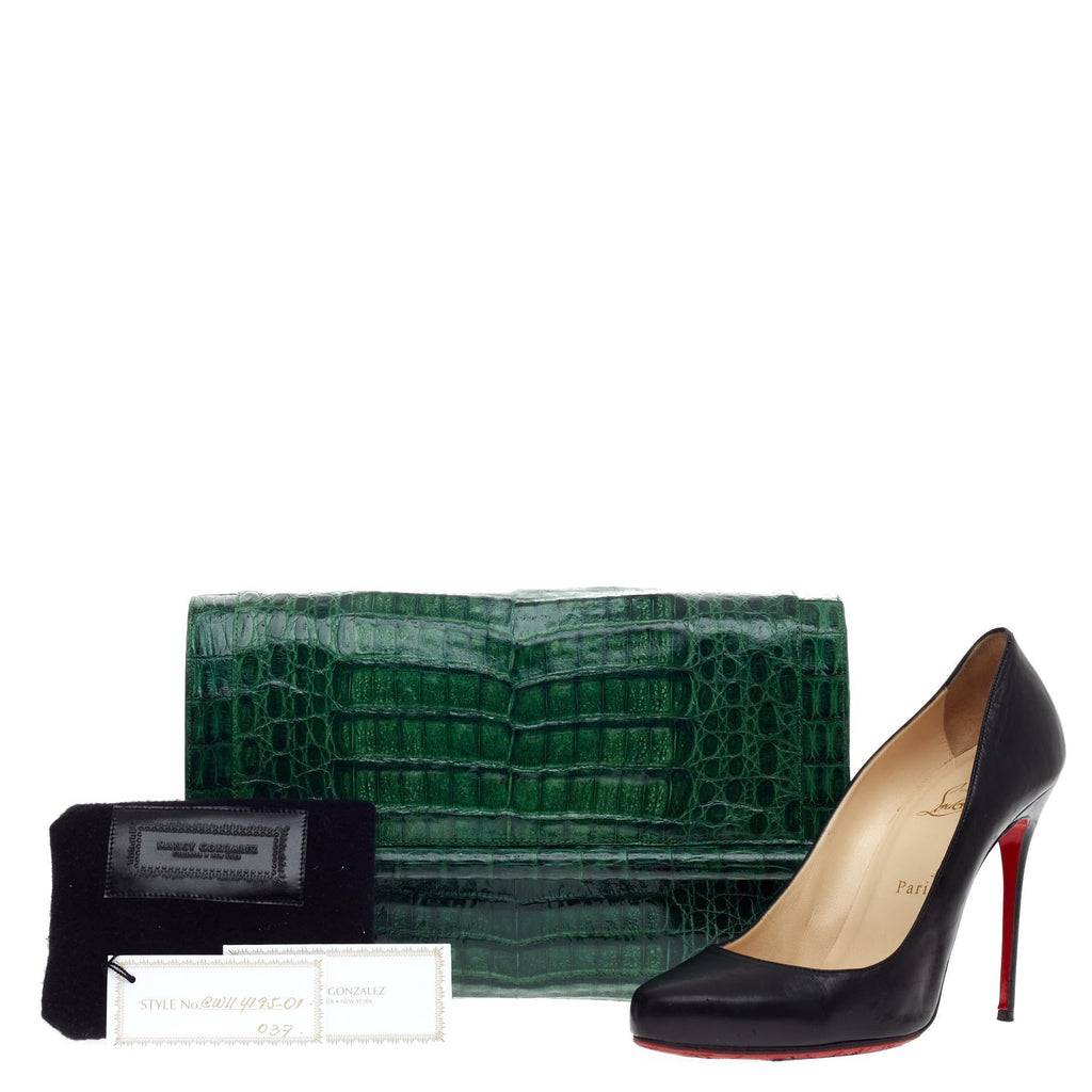 Bar Clutch Crocodile Large