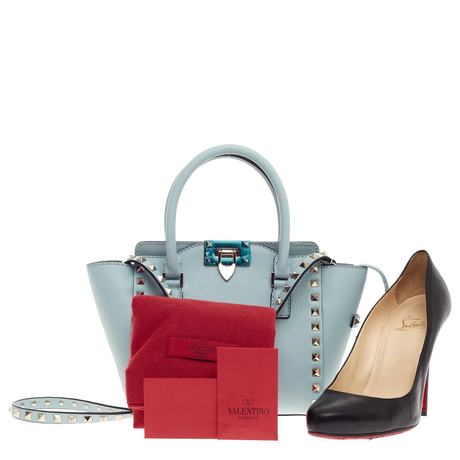 Rockstud Tote Rigid Leather Mini