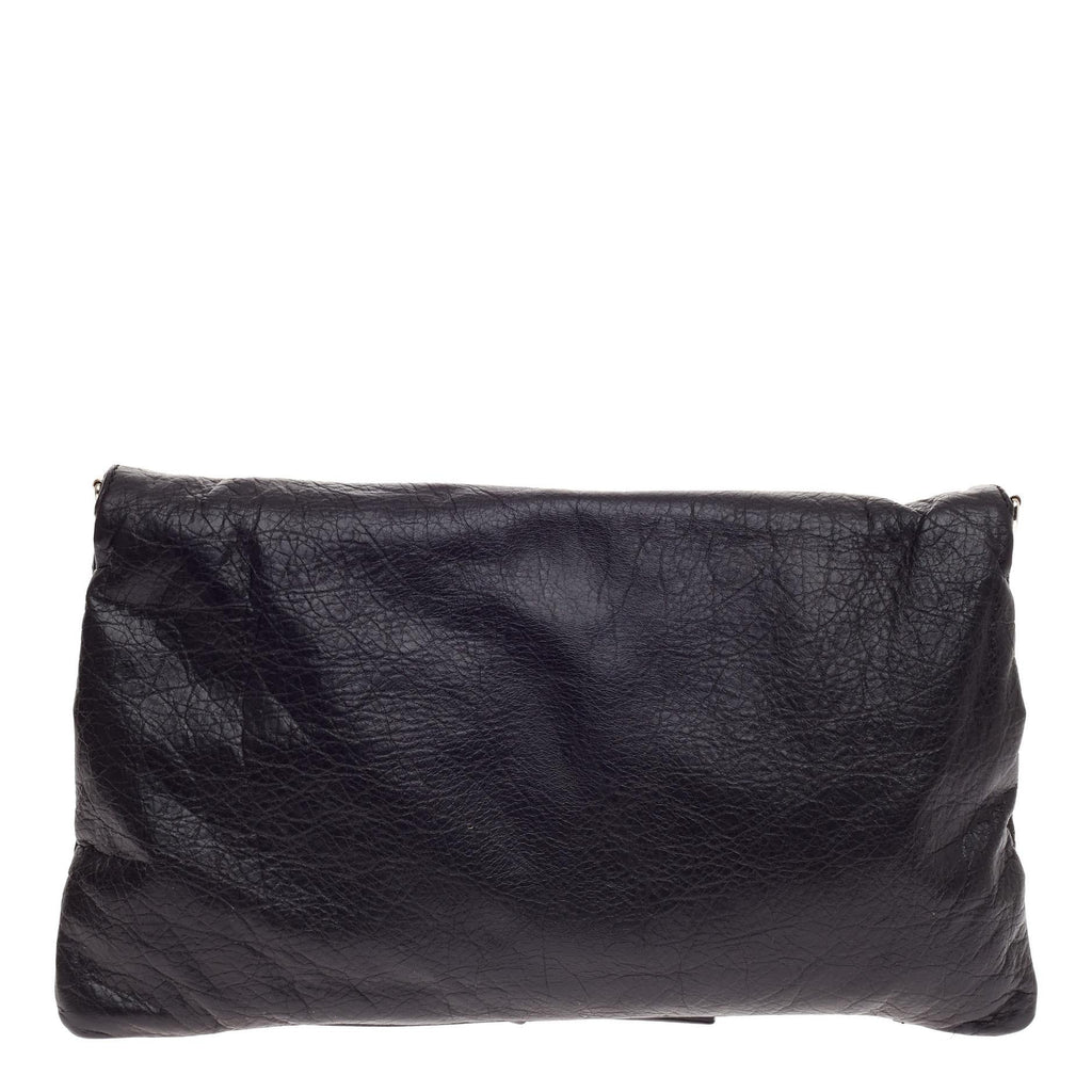Envelope Strap Clutch Giant Studs Leather