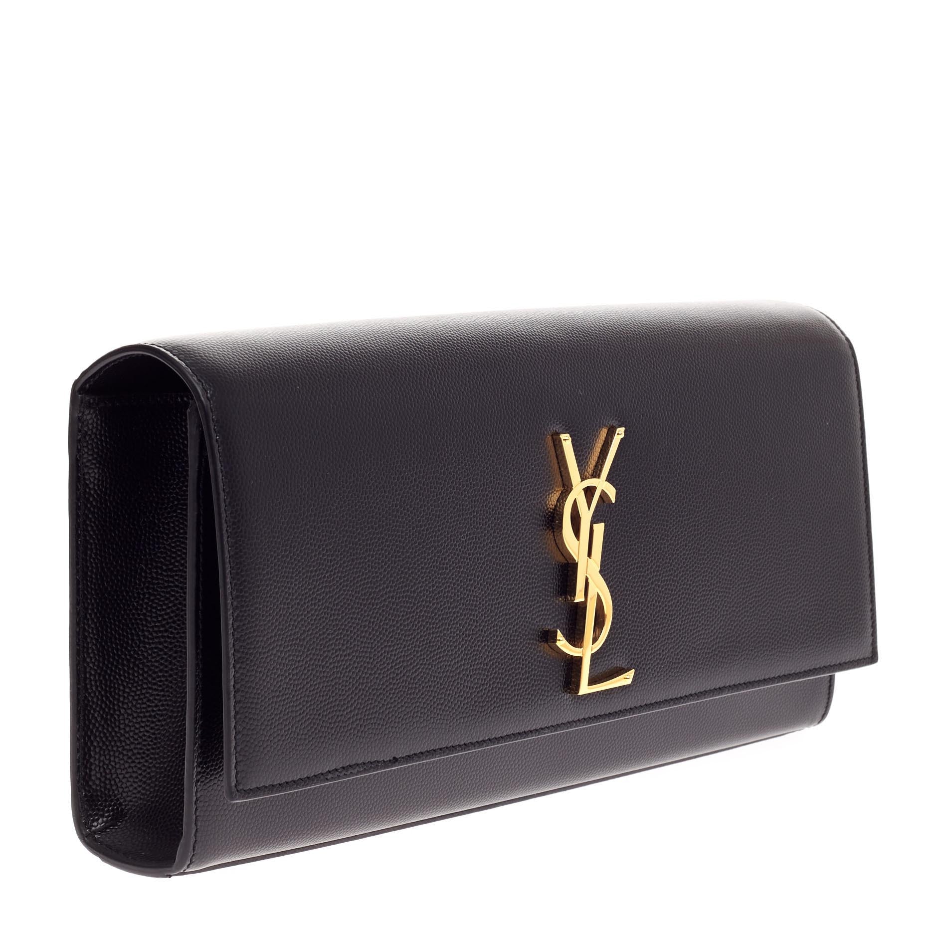 Classic Monogram Clutch Leather