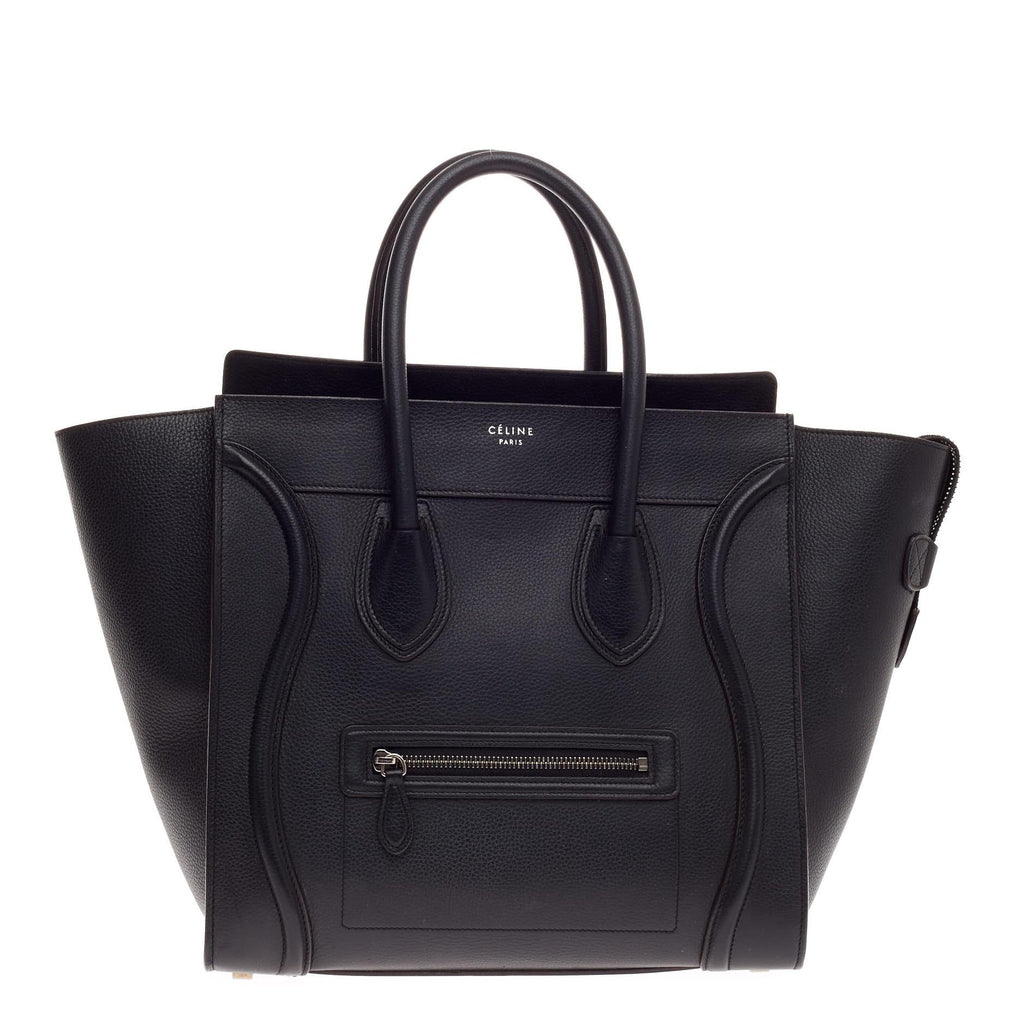 Luggage Handbag Grainy Leather Mini