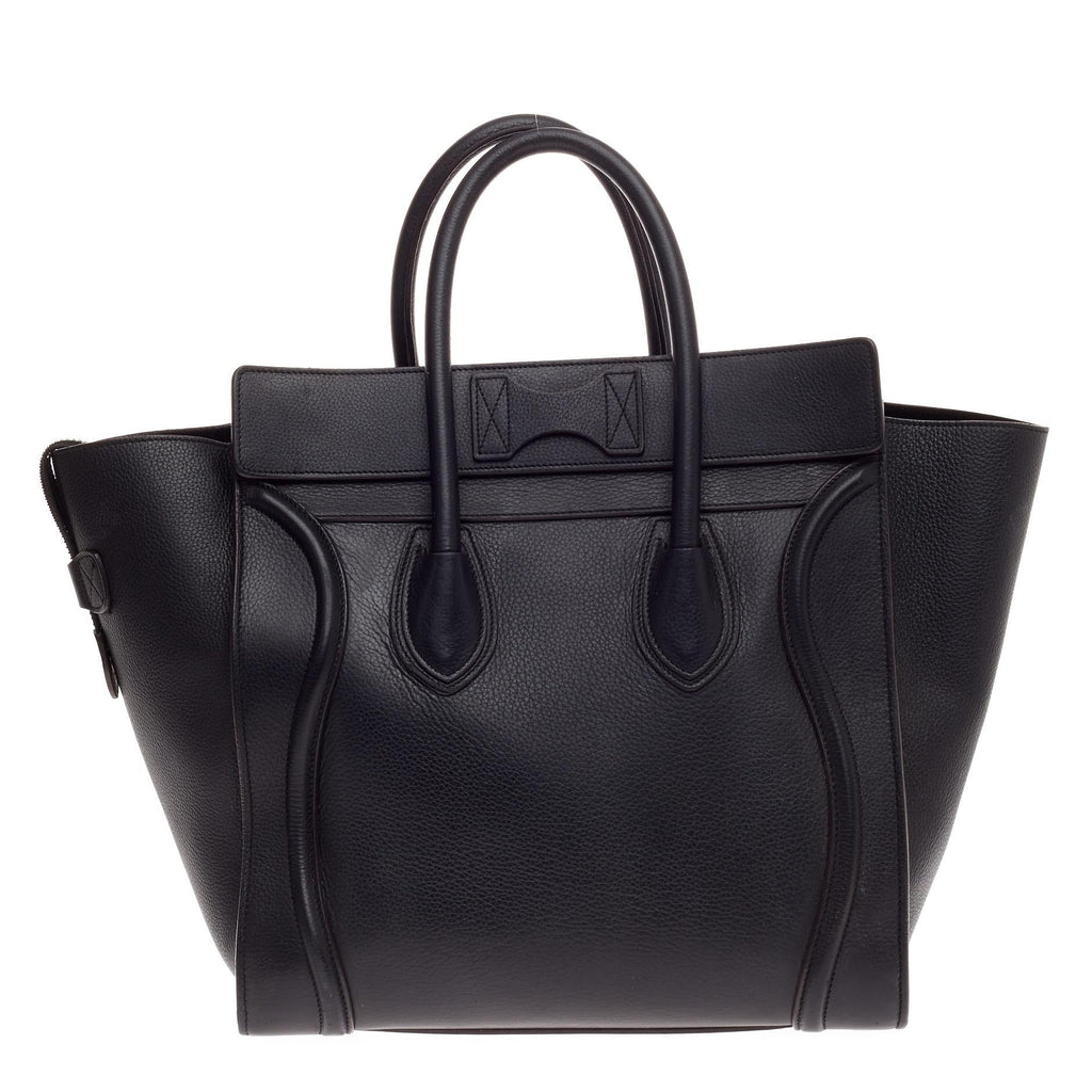 Luggage Handbag Grainy Leather Mini