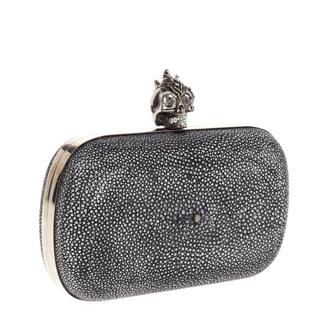 Skull Box Clutch Stingray Small