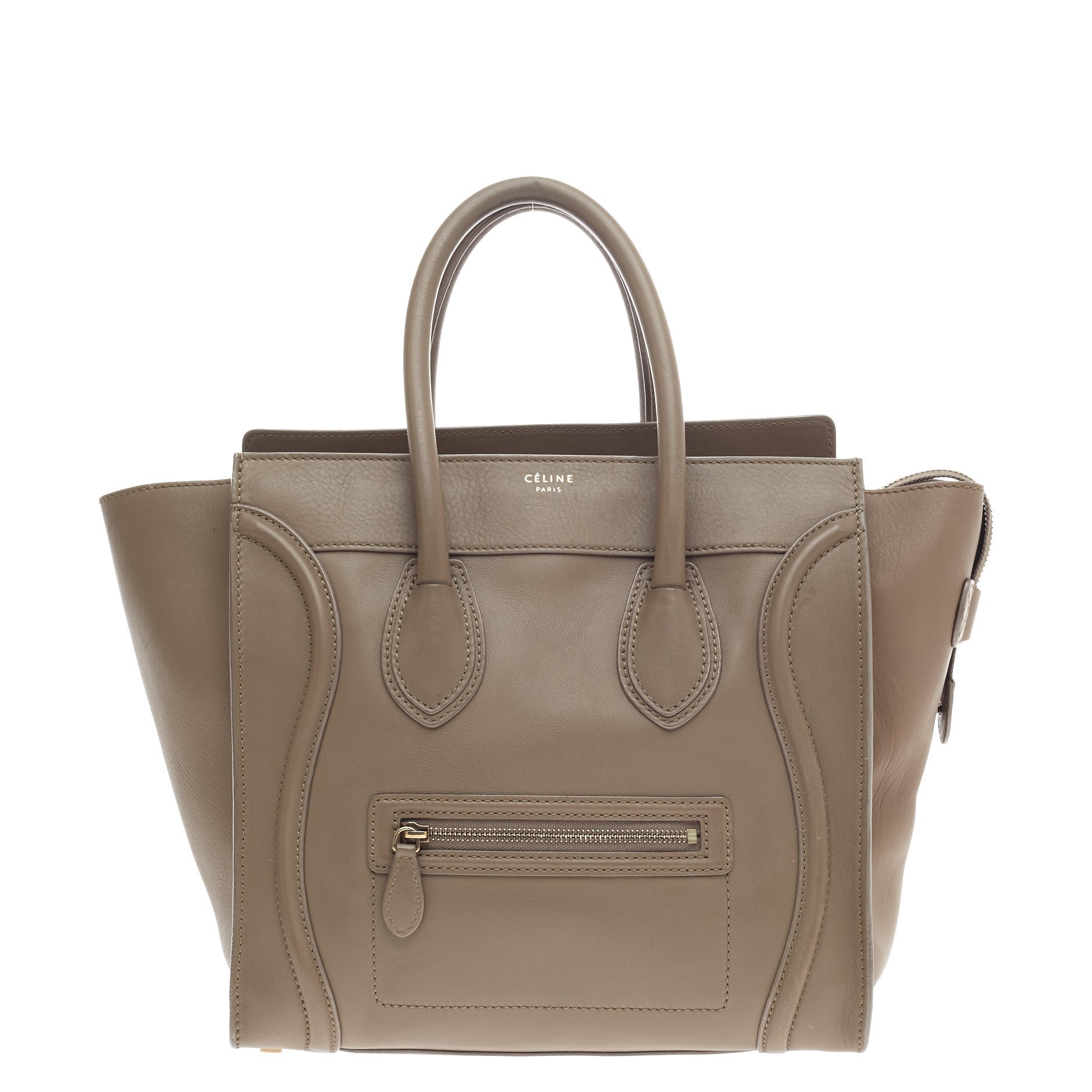 Luggage Handbag Smooth Leather Mini