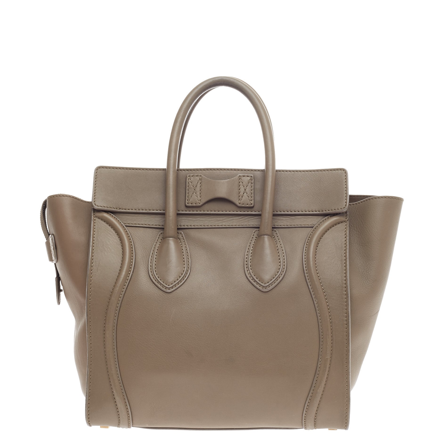 Luggage Handbag Smooth Leather Mini