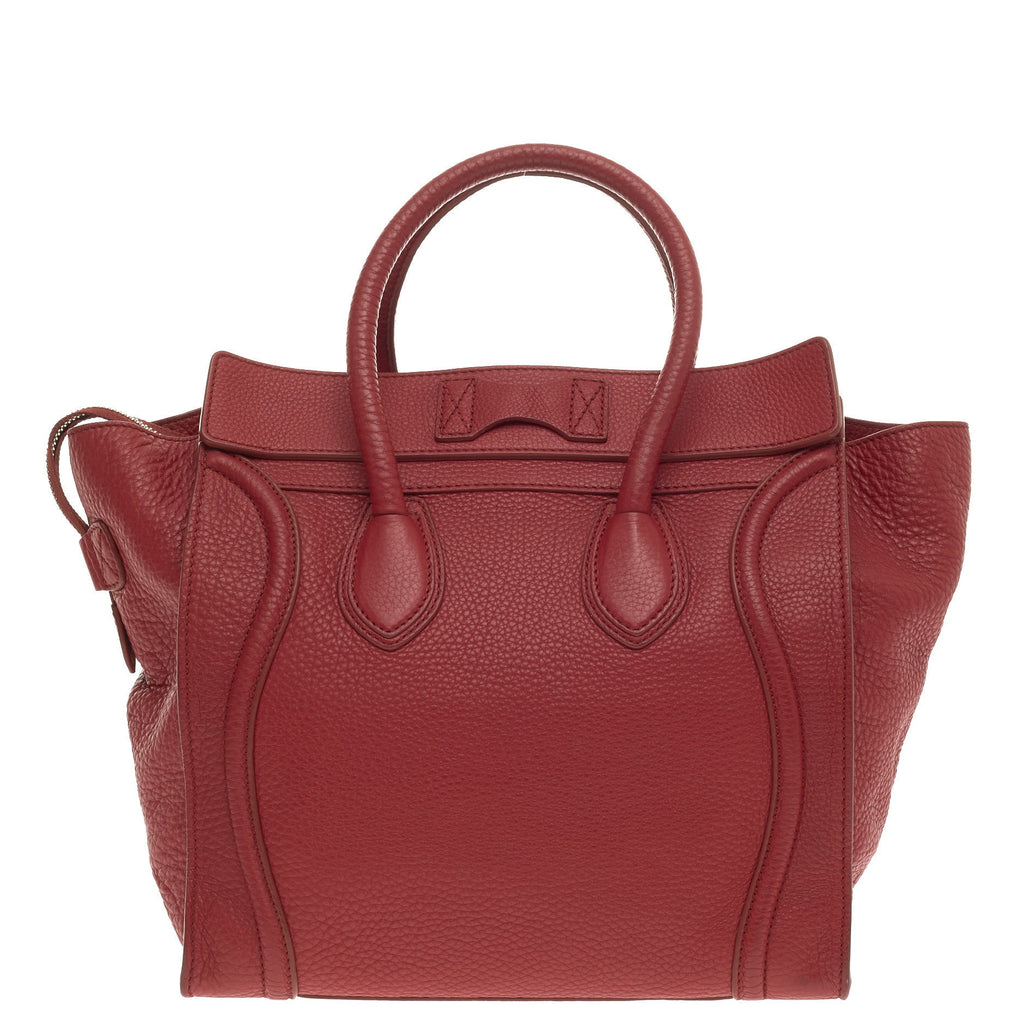 Luggage Handbag Grainy Leather Mini