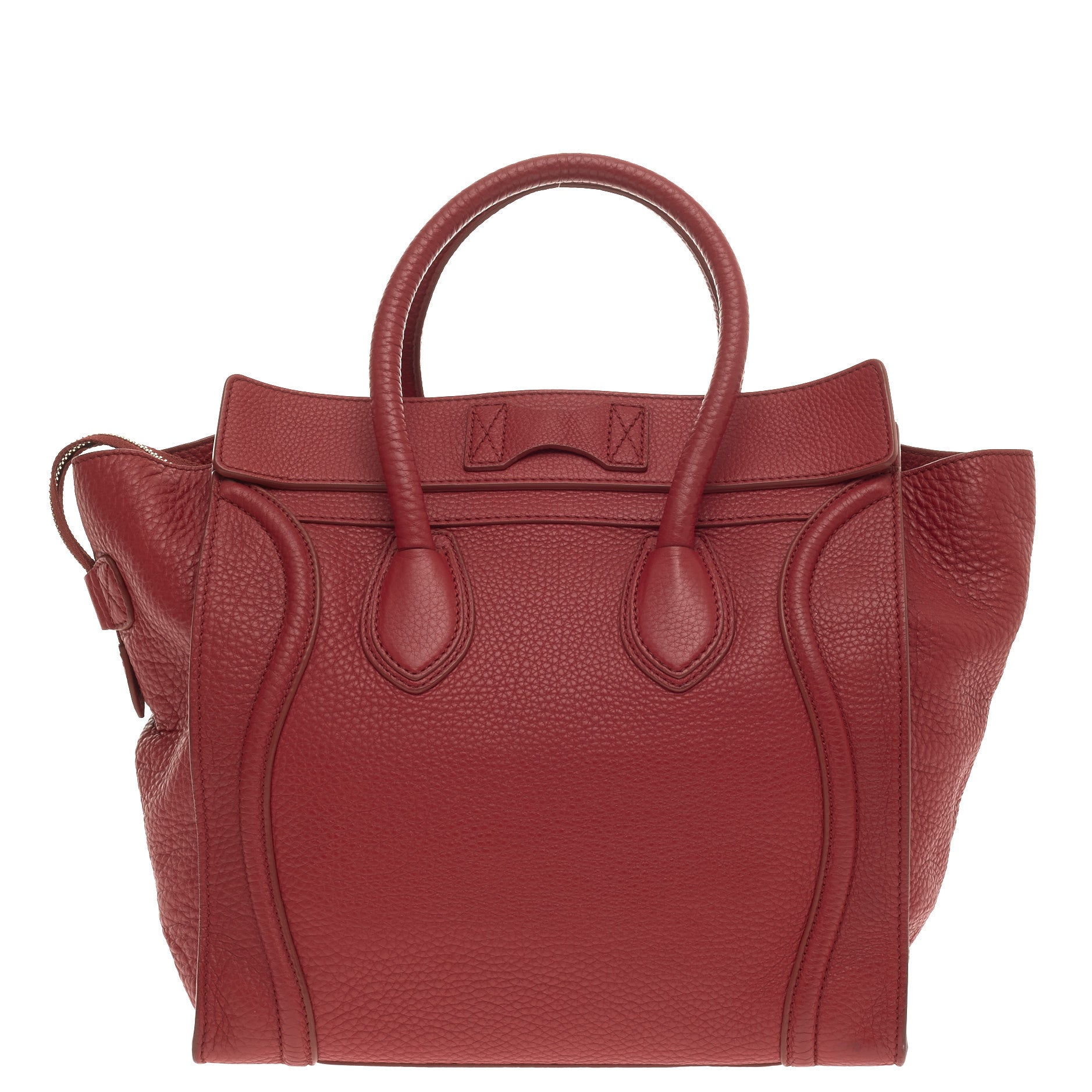 Luggage Handbag Grainy Leather Mini