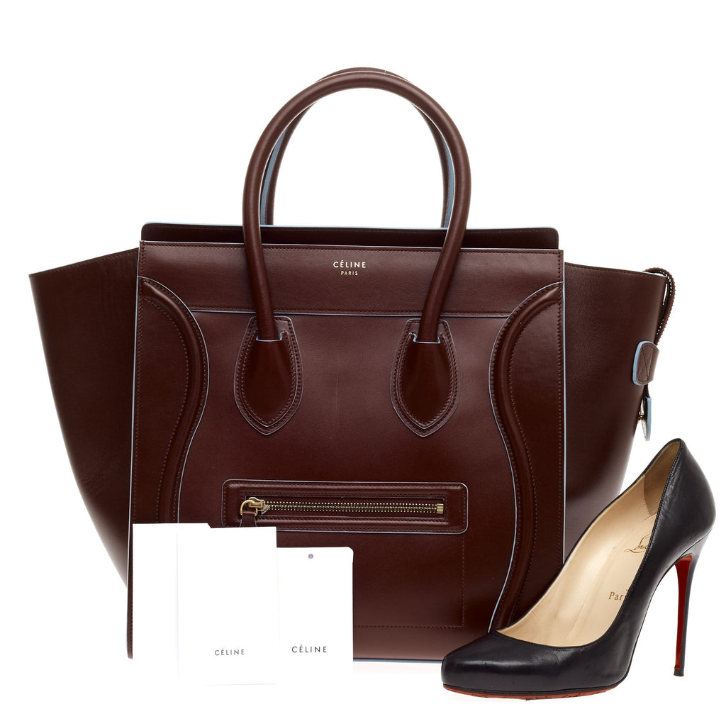 Luggage Handbag Smooth Leather Mini